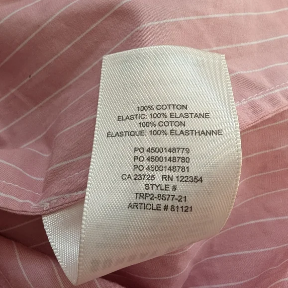 Aritzia Sunday Best Mini Smocked Babydoll Dress Small Pink & White Strip… - Picture 10 of 12